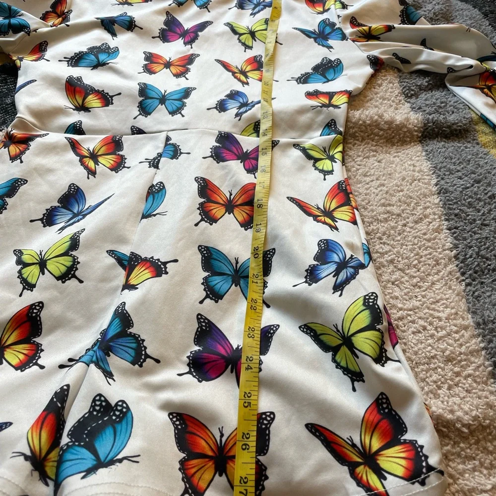 Y2K Rainbow Butterfly Romper - Picture 7 of 9